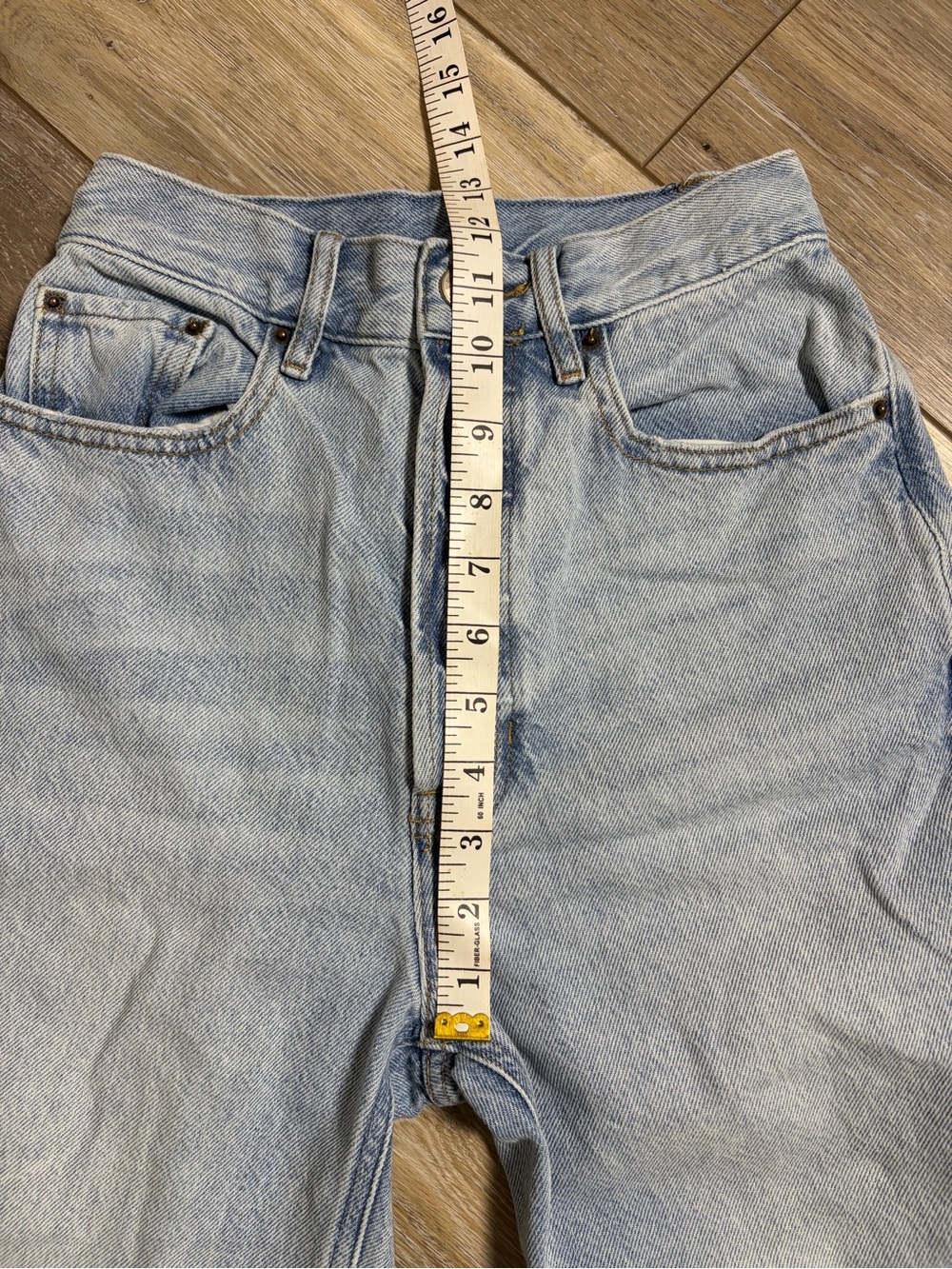Pacsun Light Blue Ultra High Waisted Slim Fit Jeans - Picture 10 of 12